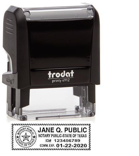 Self Ink Stamp! TAX FREE! Includes Legend: Notary Without Bond